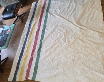 Authentic Hudson's Bay Company (HBC) Signature Multistripe Duvet Cover - Double/Full (80x100") - 100% Cotton