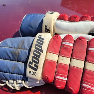 Vintage Cooper HOCKEY HANDSCHUHE Senior Pro Montreal Canadiens NHL