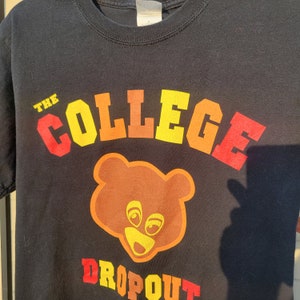 Vintage 2004 kanye west college dropout tour short t-shirt rap tee mens small