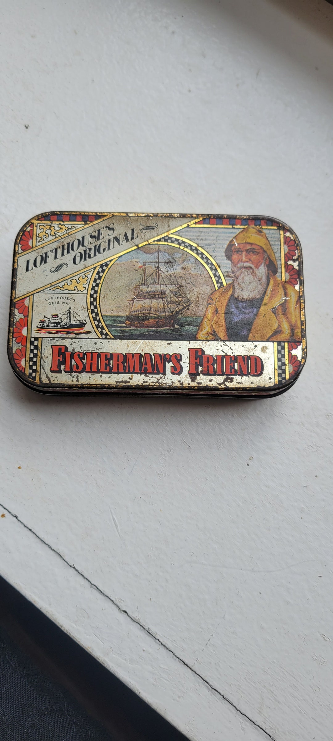 Antique Fisherman's Friend Tin Etsy