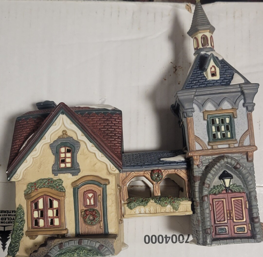Lemax Caddington Christmas Village Porcelain Lighted House and Etsy
