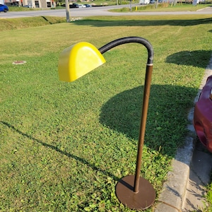 Vintage 1970s gooseneck floor lamp mid century modern antique