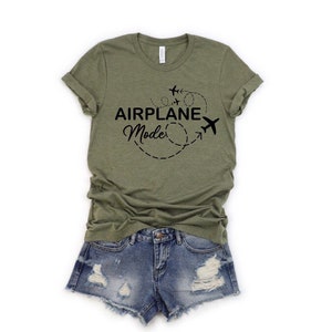 Airplane Mode T-shirt -vacation shirt- Airplane Mode Shirt-airplane mode tshirt- travel shirt- trip shirt- vacay shirt - airplane shirt