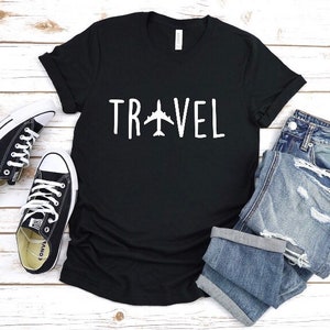 Travel T-shirt ... travel shirt.. Airplane travel shirt - travel besties shirt - travel tshirt- traveling couples shirt-vacation shirt