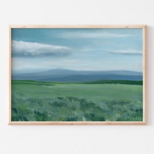 Mountain landscape | Mountain painting | Mountain print | Blue Ridge mountain art | Smoky Mountains painting | mountain art | Max Patch