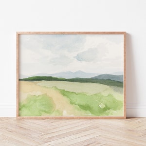 Mountain Painting | Blue Ridge painting | Mountain print | mountain art | Smoky Mountains painting | mountain watercolor | NC mountains