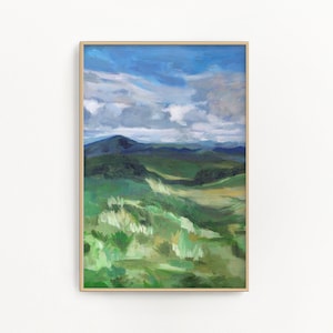 Mountain abstract painting | Mountain art print | Mountain print | Blue Ridge mountain art | Smoky Mountains painting | mountain art