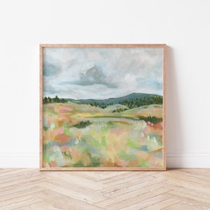 Mountain Print | Mountain painting | Mountain art | Blue Ridge mountain art | Smoky Mountains painting | colorful mountain print