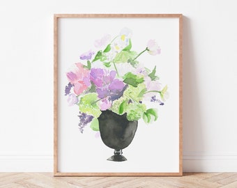 Flower painting | floral watercolor | floral painting | watercolor print | watercolor painting | floral art print | wall art | home art