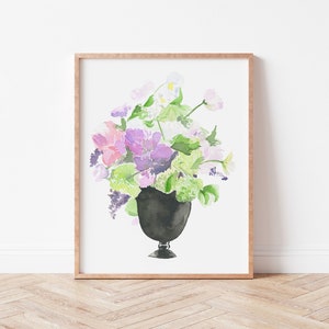 Flower painting | floral watercolor | floral painting | watercolor print | watercolor painting | floral art print | wall art | home art