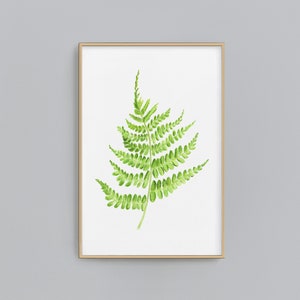 Fern painting print | Fern print | fern | botanical print | floral art | watercolor print |fern painting | wall art | home decor |art prints
