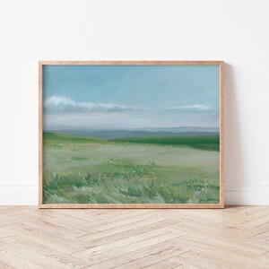 Mountain View Painting | Mountain painting | Mountain print | Blue Ridge mountain art | Smoky Mountains painting | mountain art | Max Patch