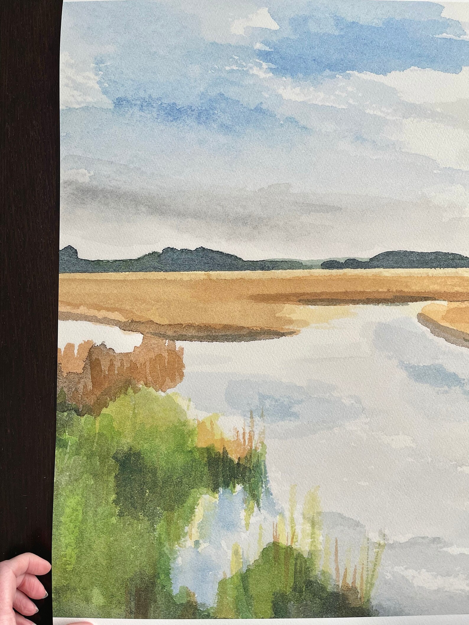 Landscape Marsh Painting Landscape Print Marsh Print - Etsy