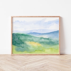 abstract mountain scene