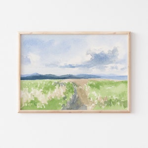 Mountain watercolor Print | Blue Ridge painting | Mountain print | mountain art | Smoky Mountains painting | mountain watercolor | wall art