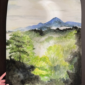 Mountain art Smoky Mountains watercolor painting print Mountains print Smoky Mountain art Mountains painting Blue Ridge Mountains image 7