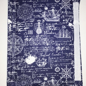 Cintura Cuscino Cuscino cintura di sicurezza Navi a vela Compasso Rosa dei venti Cielo corpo Carrozzeria Rivestimento cintura protezione cintura blu con disegni bianchi