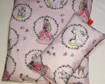 Doll&#39;s Pram Cushion Set Doll&#39;s Bed Cushion for Girls 2-piece