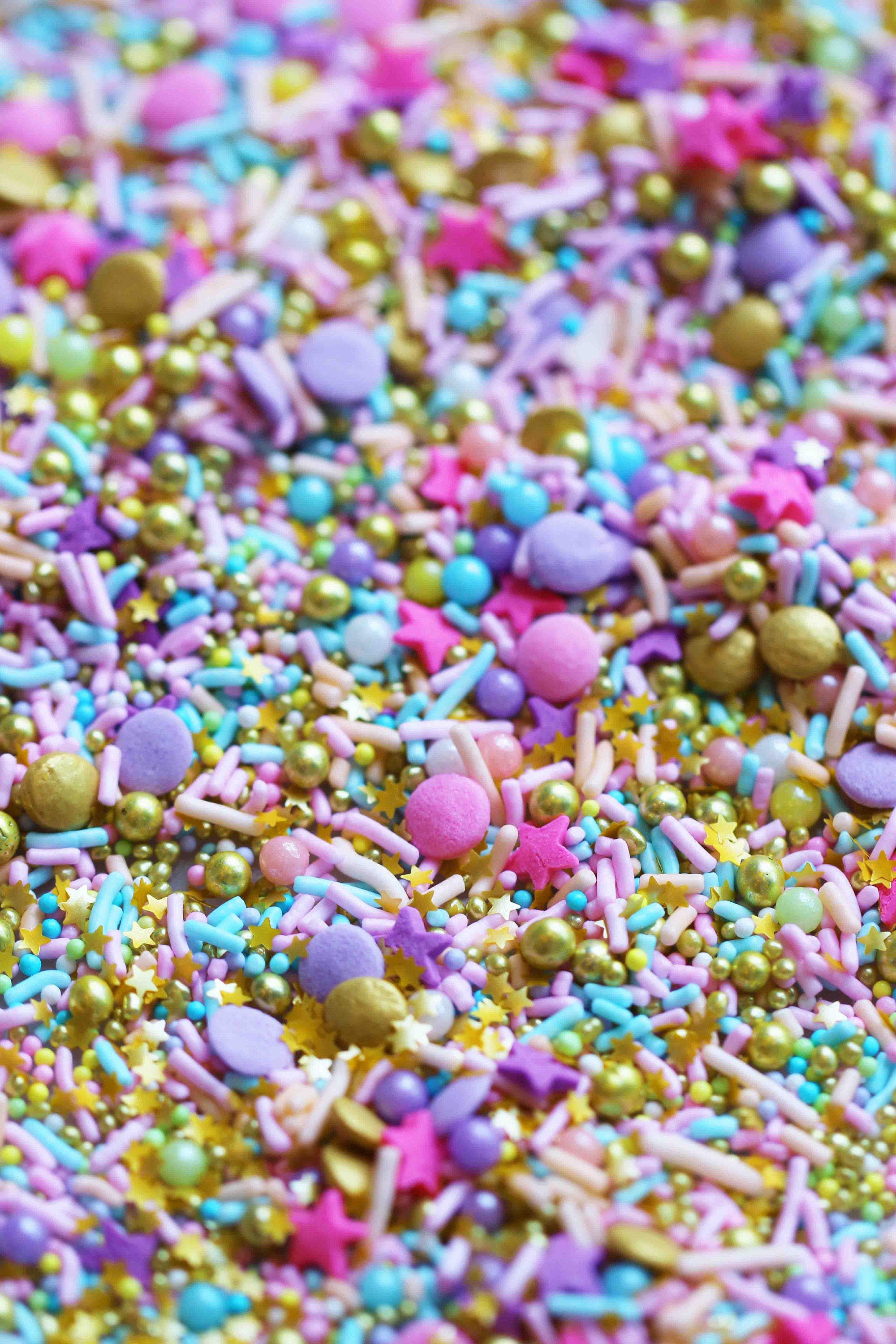 cute little gold crowns sprinkles gold princess sprinkles Pearly Gold