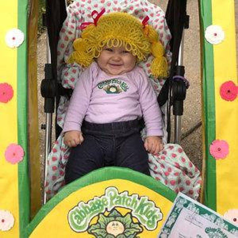 Cabbage Patch WIG ONLY, Cabbage Patch Kid Wig, Baby costume, Costumes for kids, Toddler costume, Infant halloween costume, Baby Wig, kid wig image 1