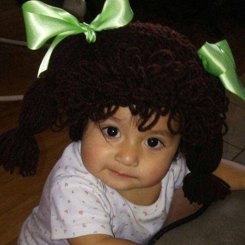 Cabbage Patch WIG ONLY, Cabbage Patch Kid Wig, Baby costume, Costumes for kids, Toddler costume, Infant halloween costume, Baby Wig, kid wig image 6