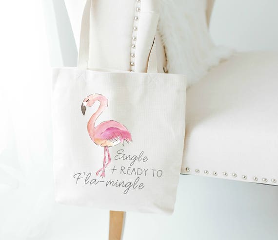 flamingo canvas bag