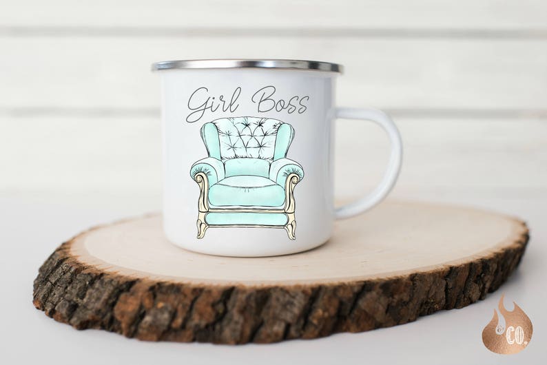 De Camping Power Émaillée Patron Elle Rustique Café FilleGirl Cadeau Tasse D’anniversaire Pour Une n0PkwO