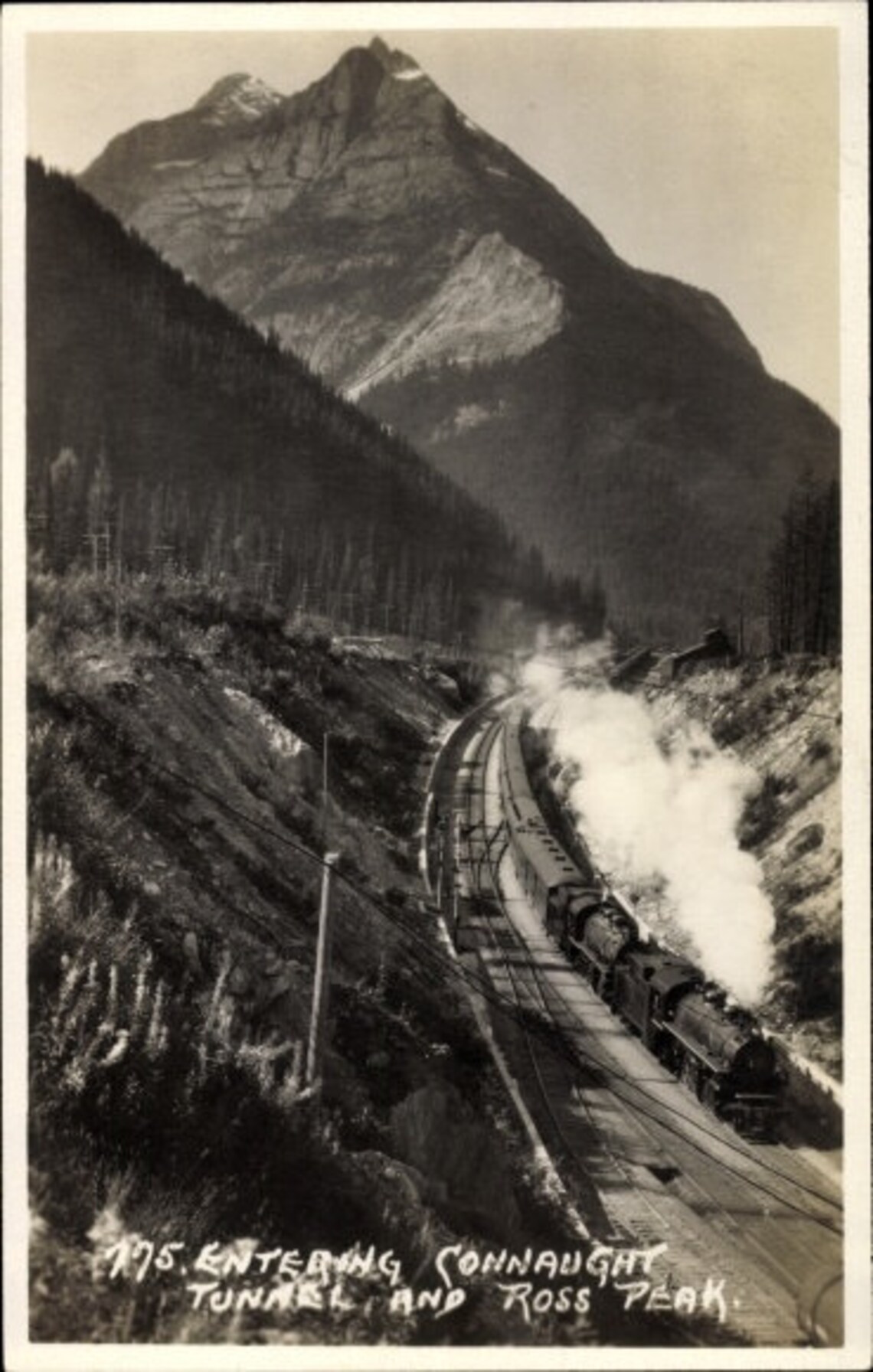 C.1900s Calgary Alberta Canada Connaught Tunnel Ross Peak Etsy