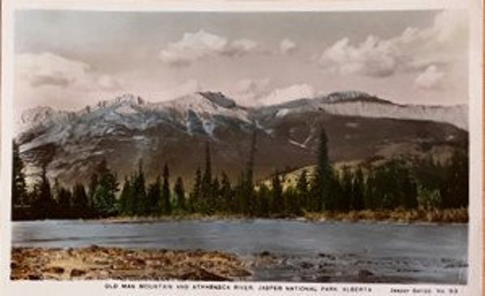 JASPER NATIONAL PARK Old Man Mountain and Athabasca River Etsy