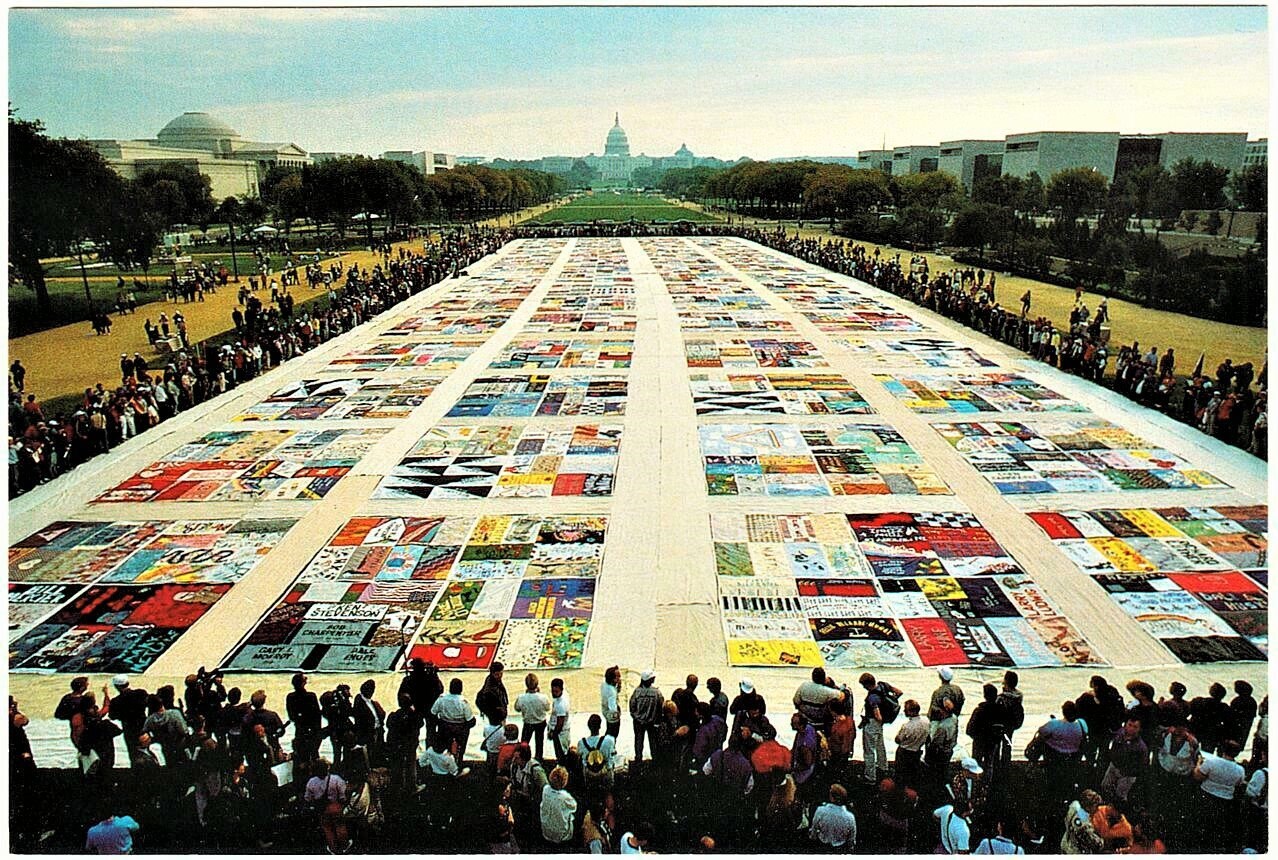 1987 AIDS Quilt The Names Project on National Mall Etsy
