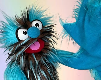 Nosey Pro - Professional Live Hand Puppet - Specialty Brown Fur Body - Made-to-Order