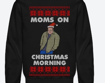 Funny Kevin Meme Moms On Christmas Morning Sweatshirt Design - Perfect for Ugly Christmas Parties