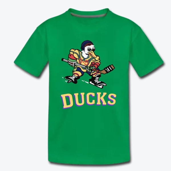CUSTOMIZABLE - Mighty Ducks Jersey Children's T-Shirt Design - Available in both Toddler and Kids Sizes