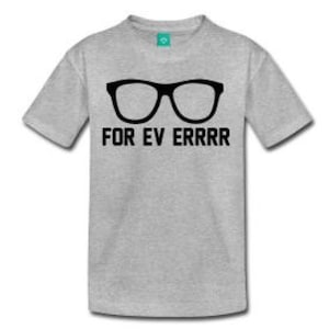 Für Ev Errrr t-Shirt-Design - Heather Grey Shirt mit Print schwarz