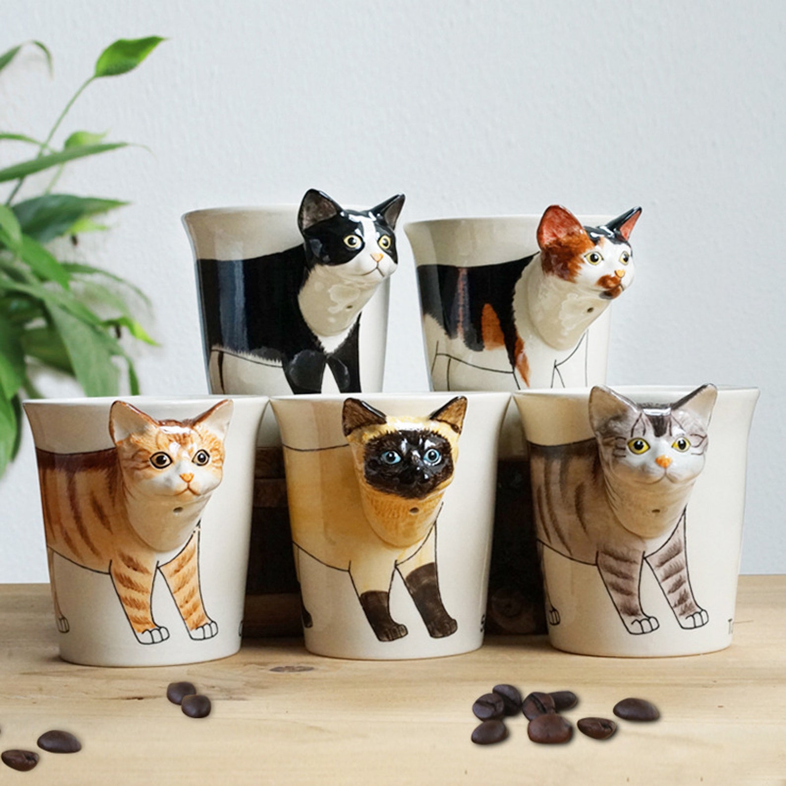 Ceramic 3D Animal Mug 3D Cat Mug 3D Special Dog Mug Etsy