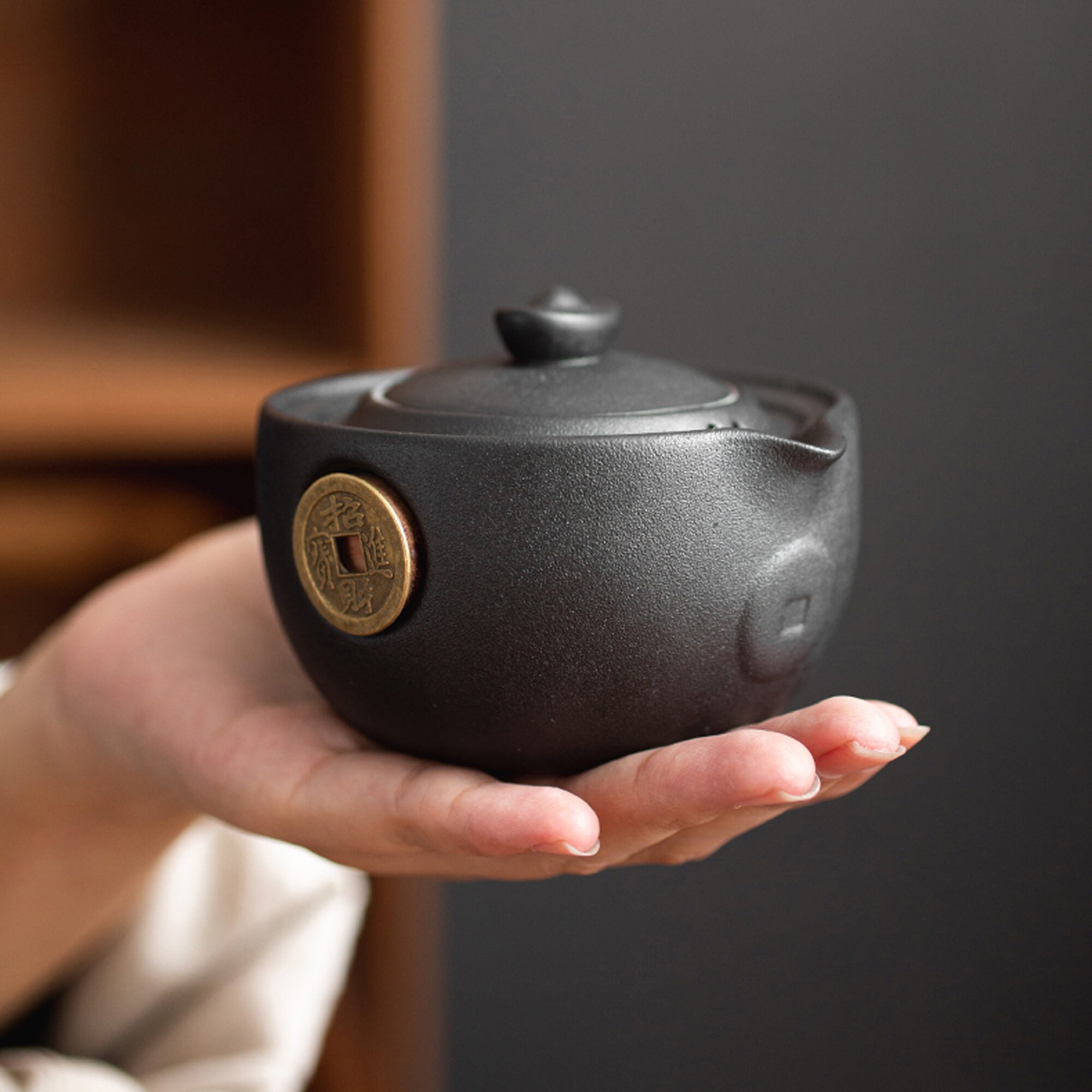 Ceramic Black Cat Tea Set Black Cat Ornament Japanese Etsy