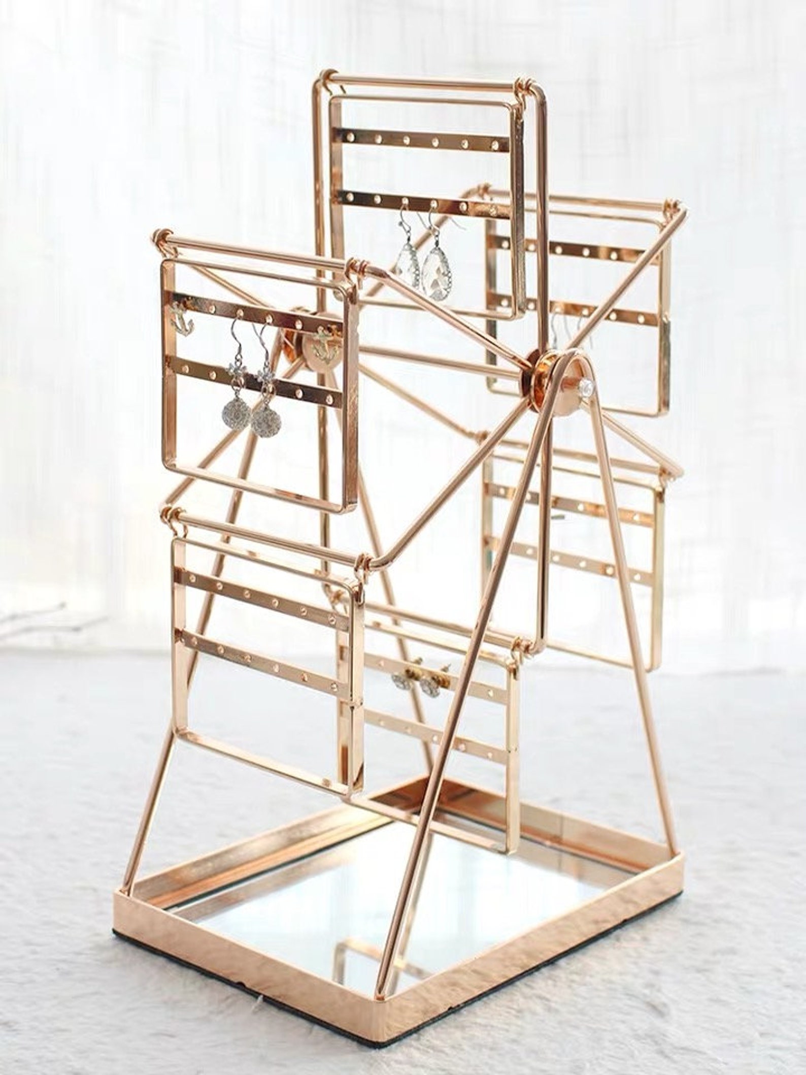 Ferris Wheel Jewelry Display Holder Metal Jewelry Stand Etsy