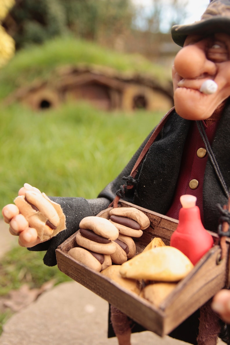 OOAK steampunk Fullup the Pie seller victorian collectible handmade character- fantasy