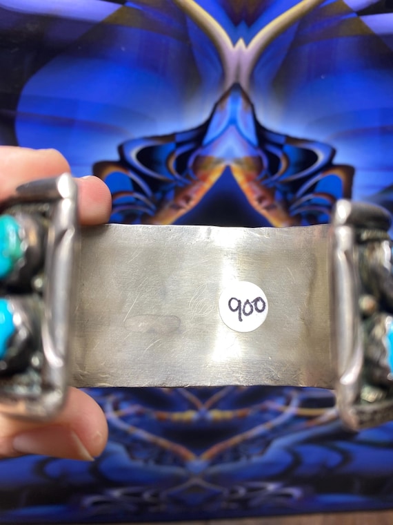 Native American turquoise cuff - image 4