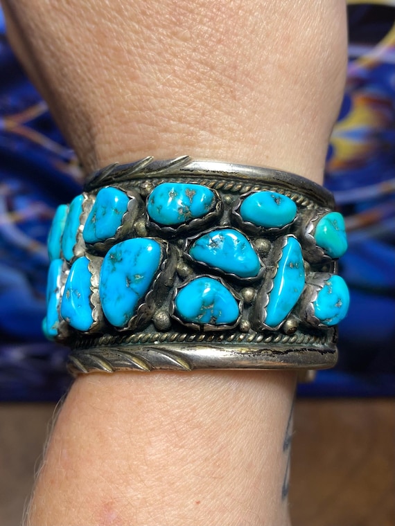 Native American turquoise cuff - image 2