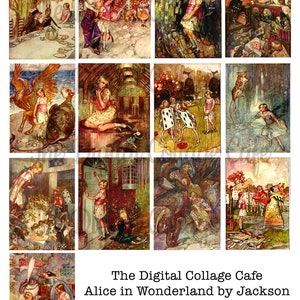 Alice in Wonderland by Jackson - Digital Collage Sheet - TT - 102 - Instant  Download