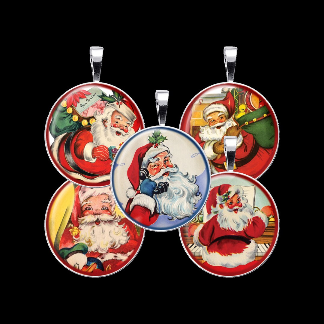 Vintage Santa Claus Digital Collage Sheet - Christmas Digital Collage ...