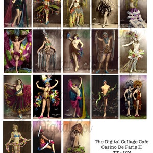 Casino De Paris II Digital Collage Sheet - TT - 074 - Instant  Download