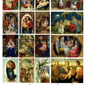 Madonna and Child Digital Collage Sheet - TT - 044 - Instant  Download