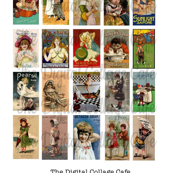 Vintage Soap Advertisements Digital Collage Sheet - TT - 028 - Instant  Download