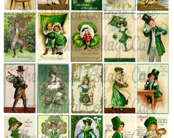 Vintage St. Patrick's Day II Digital Collage Sheet - TT - 029 - Instant  Download