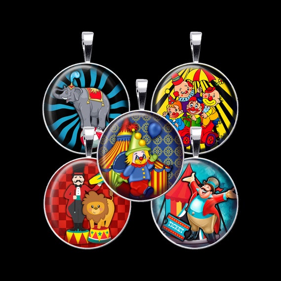Circus Digital Collage Sheet, Carnival Collage, Clown