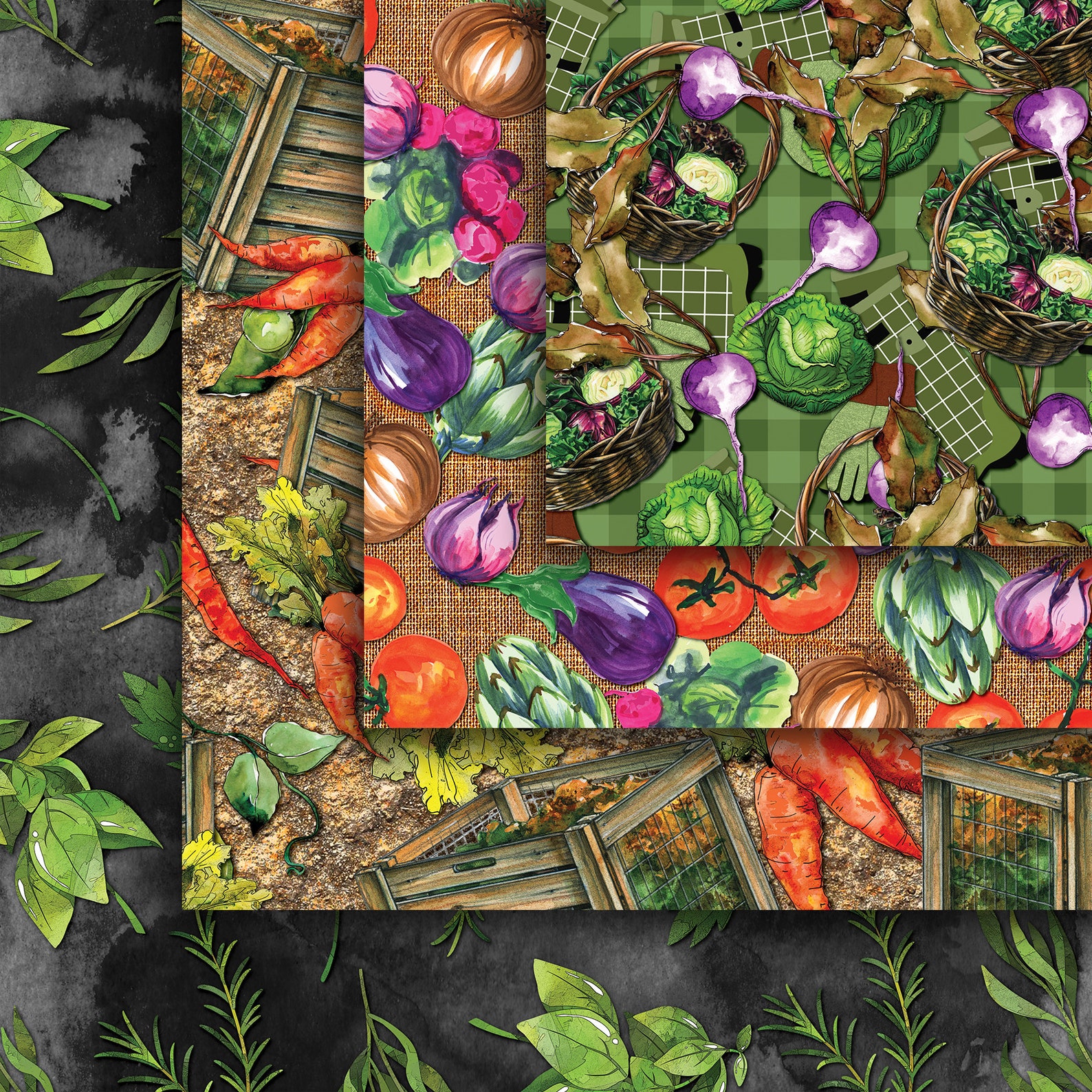 Gardening Seamless Digital Paper Pack Vegetable Garden Etsy UK