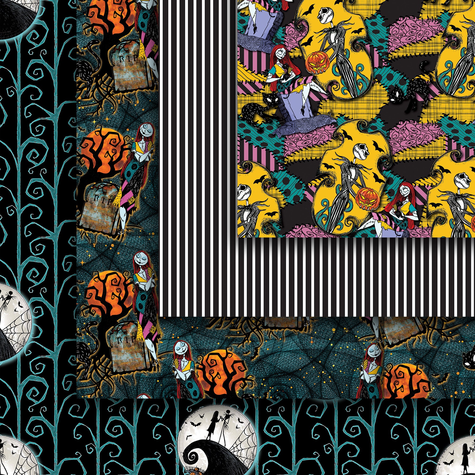 Halloween Seamless Digital Paper Pack, Halloween Digital Paper Pattern ...