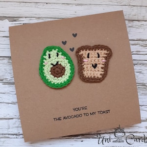 You are the avocado to my toast Crochet Pun Card